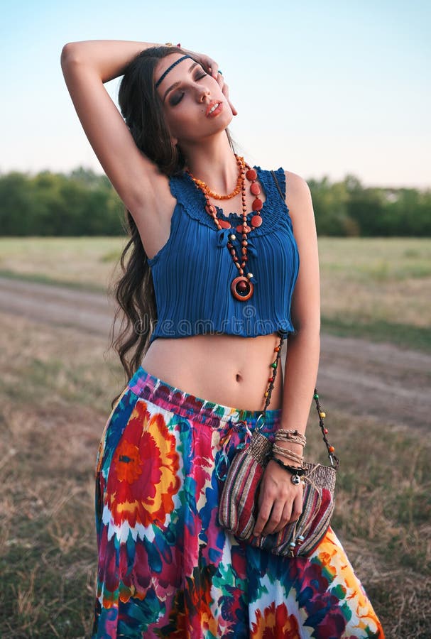 Girl in a meadow stock photo. Image of summer, single - 2497004