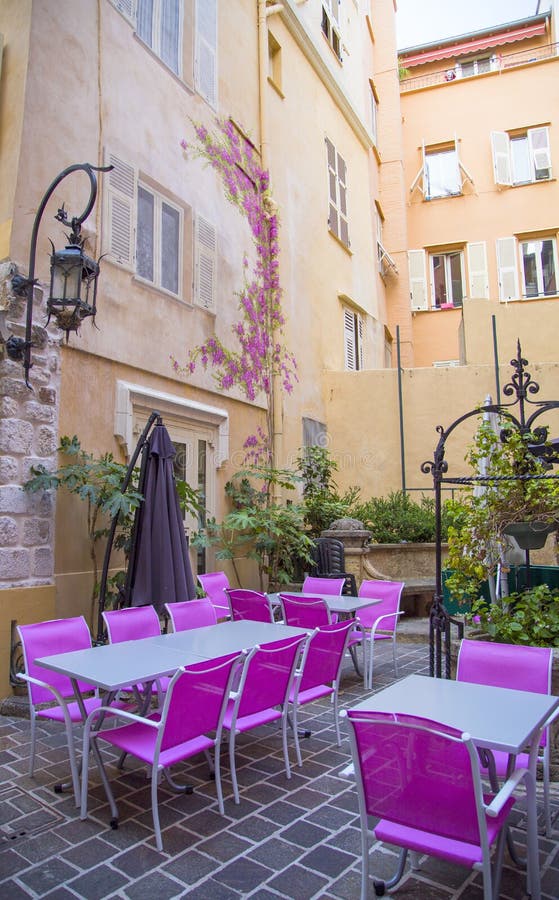 Outdoor restaurant in Monaco