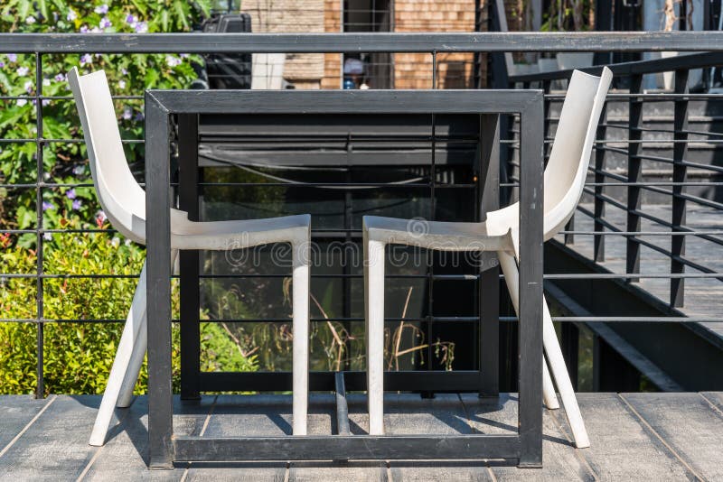 Outdoor restaurant table stock photo. Image of seating 106498320