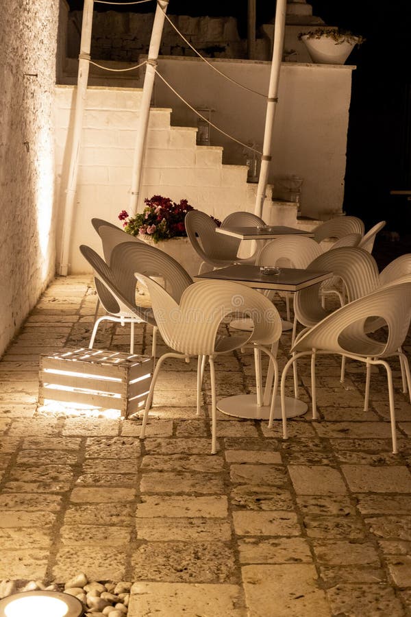 Night on the garden stock image. Image of patio, natural - 132480587