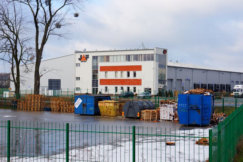 Outdoor warehouse editorial photo. Image of manufacturing 20387491