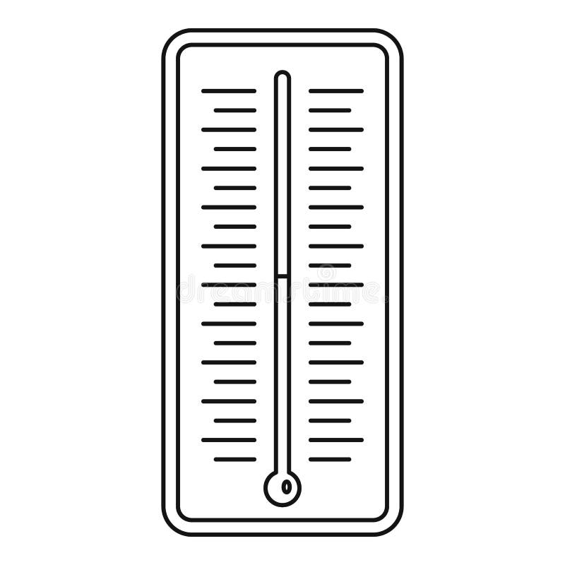 Realistic weather thermometer with high and low temperature. Outdoor  temperature measurement. Isolated vector on white background 15208451  Vector Art at Vecteezy