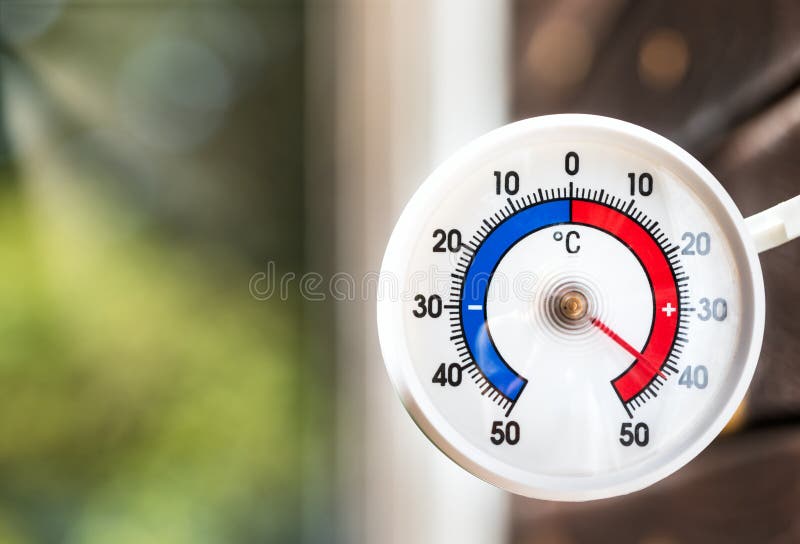 Cold Winter Weather. Outdoor Thermometer On A Window Shows A Minus Thirty  Degrees Celsius. Low Temperatures Under Zero Stock Photo, Picture and  Royalty Free Image. Image 69826531.