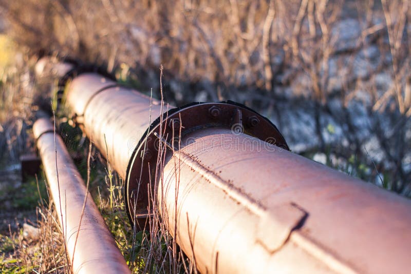 Outdoor water pipe stock image. Image of circle, industrial 114662535