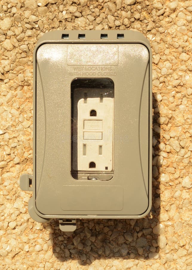 Outdoor Waterproof Electric Plug Stock Photo Image of exterior