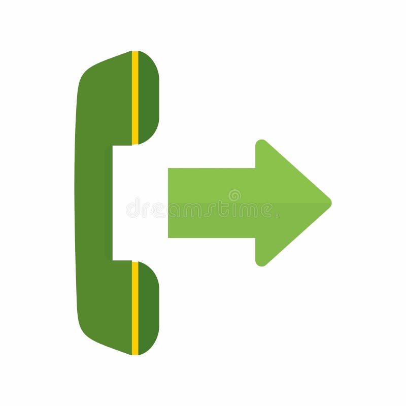 Outgoing Call icon vector image. royalty free illustration