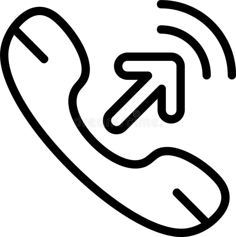 Outgoing Call Modern Outline Style Icon Design. Outgoing call vectors