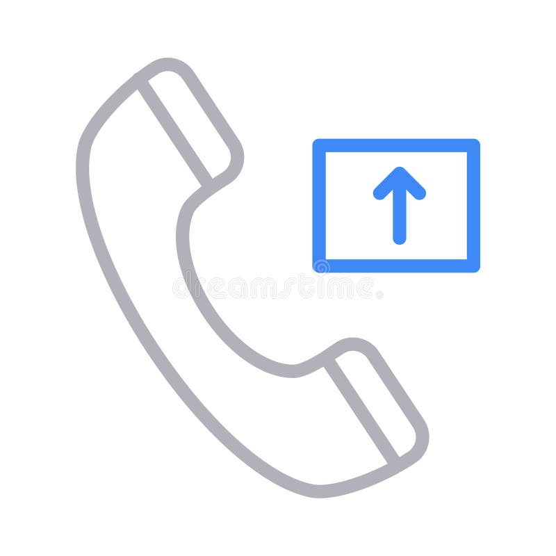 Outgoing call vector icon. Elements for mobile concept and web apps. Thin line icons for website design and development, app development. Premium pack. Outgoing call vectors