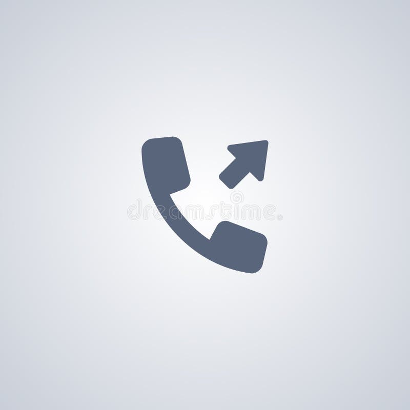 Outgoing call, vector best flat icon on white background , EPS 10. Outgoing call vectors