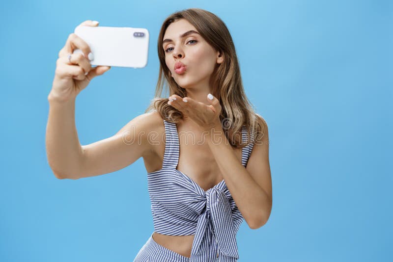 Outgoing And Self Assured Glamorous Woman Like Taking Pictures Of