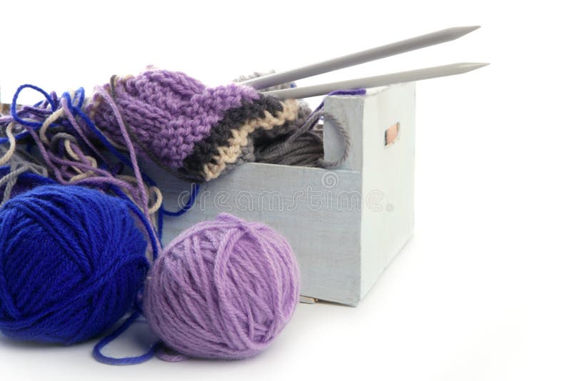 Tricot Outils Et Matériaux Fil Aiguilles à Tricoter Home Hobby Image stock  - Image du crochet, fermer: 211082853