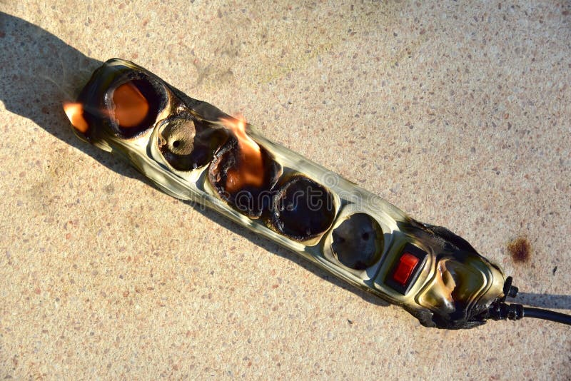 Outlets with Switche Caught Fire in Room. Overloaded Electrical Current