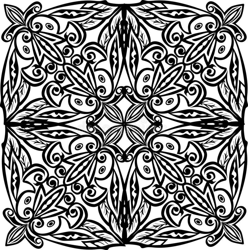 Outline of Abstract Decoration Stock Illustration Illustration of floral, backgrounds 11050261