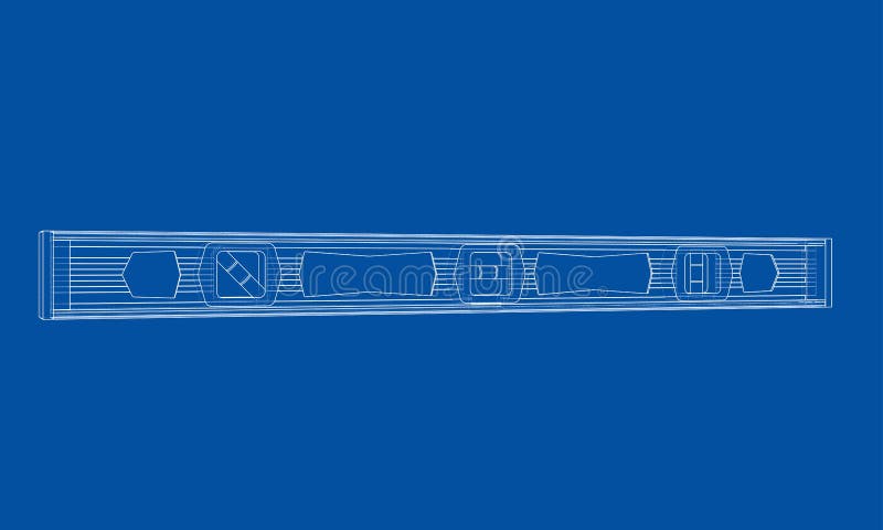 Outline building level. Vector royalty free illustration