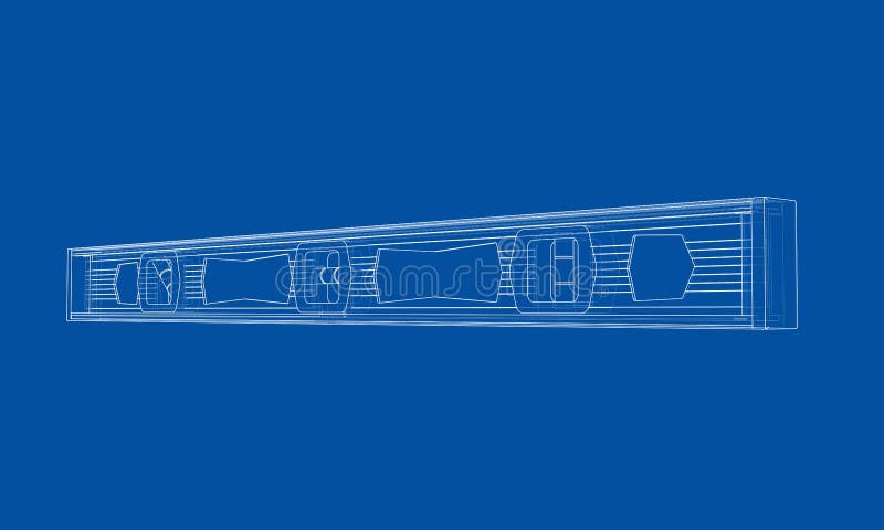 Outline building level. Vector royalty free illustration