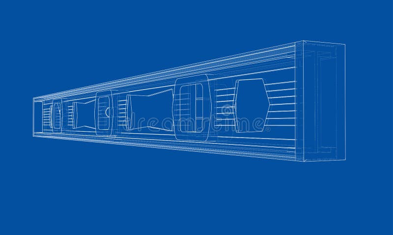 Outline building level. Vector royalty free illustration