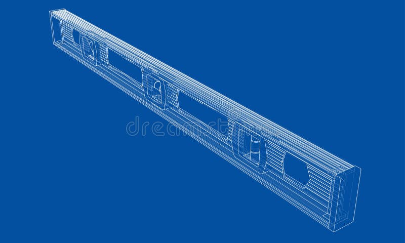 Outline building level. Vector stock illustration