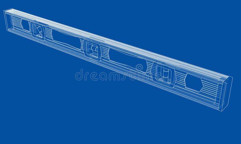 Outline building level. Vector royalty free illustration
