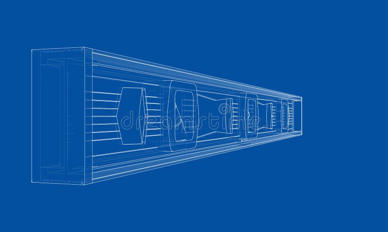 Outline building level. Vector royalty free illustration