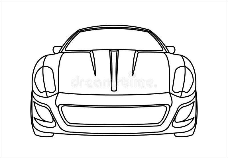 car coloring flat stock illustrations – 373 car coloring