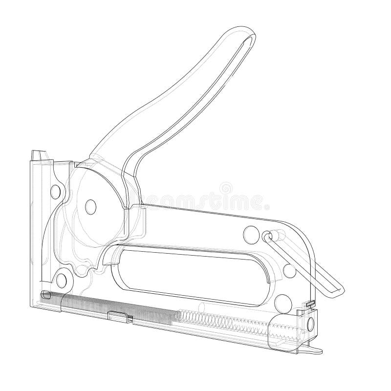 Stapler Line Drawing Stock Illustrations 492 Stapler Line Drawing