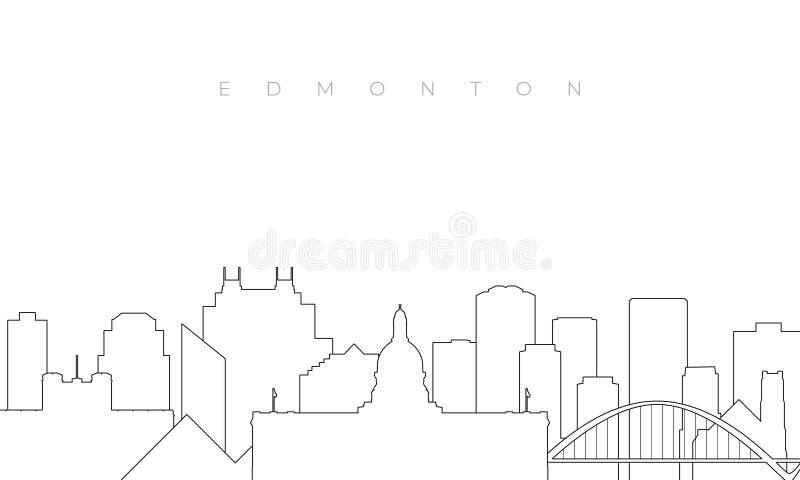 Outline Edmonton skyline.