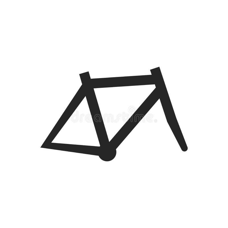 Outline Icon Bicycle Frame Stock Vector Illustration of bike