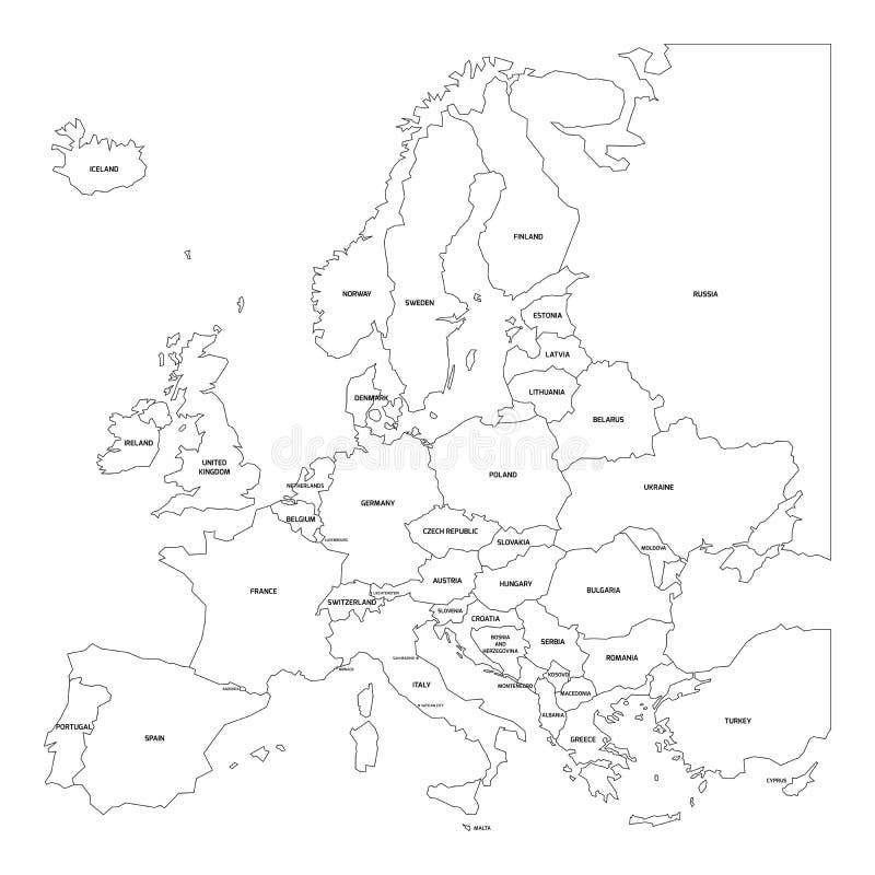 Map Europe Black White Stock Illustrations 16 2 Map Europe Black White Stock Illustrations Vectors Clipart Dreamstime