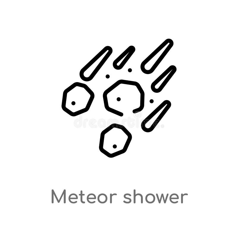 outline meteor shower vector icon. isolated black simple line element illustration from astronomy concept. editable vector stroke royalty free illustration outline meteor shower vector icon. isolated black simple line element illustration from astronomy concept. editable vector stroke royalty free illustration