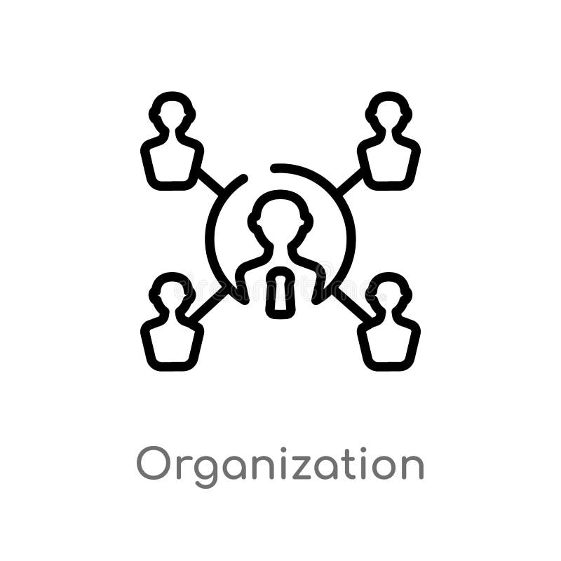 Workforce Organization Icon Vector Illustration Stock Vector