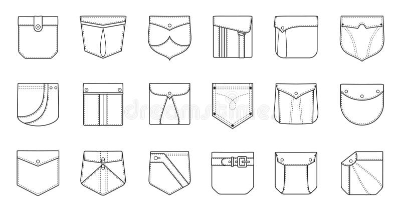 Cargo Pocket Vector Art, Icons, and Graphics for Free Download