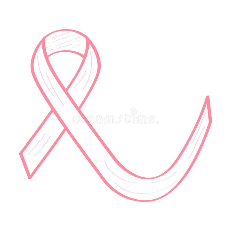 Premium Vector  Pink ribbon breast cancer icon