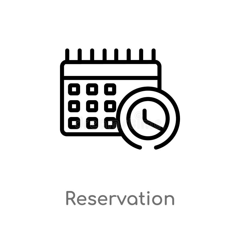 Cahier De Reservation Restaurant Agenda Illustration par