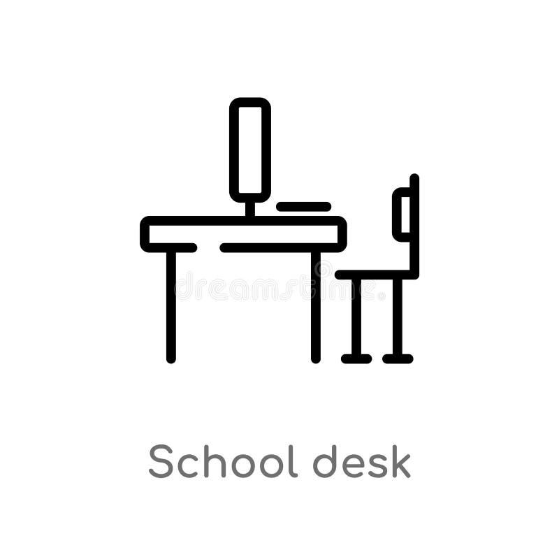 School Desk Stock Illustrations 23 567 School Desk Stock