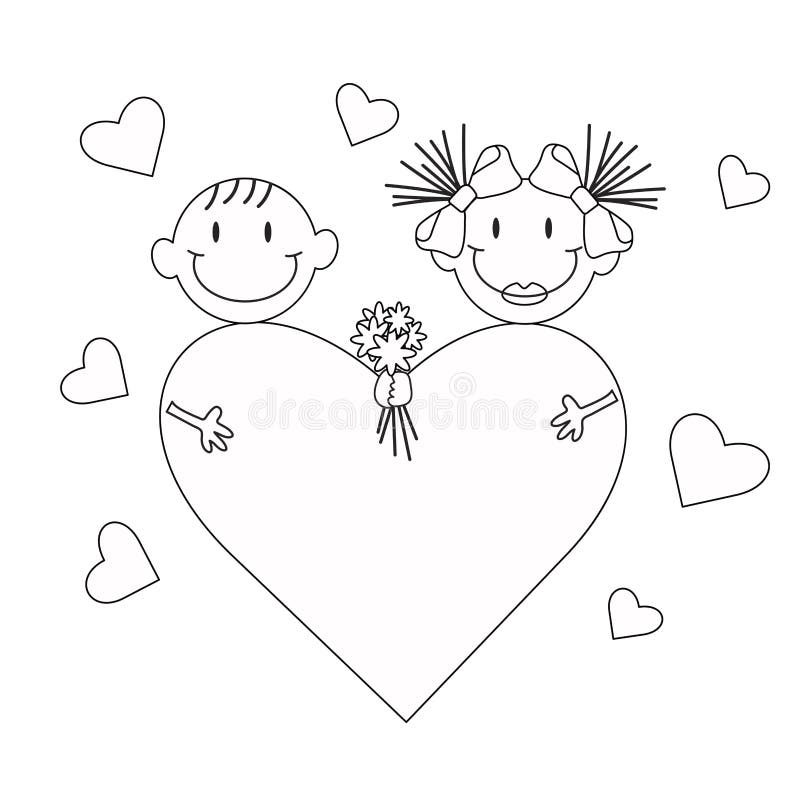 Cute Couple falling love Template