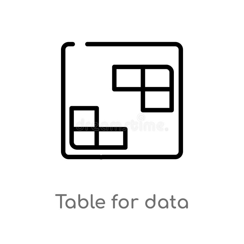 Outline Table Linens Vector Icon. Isolated Black Simple Line Element