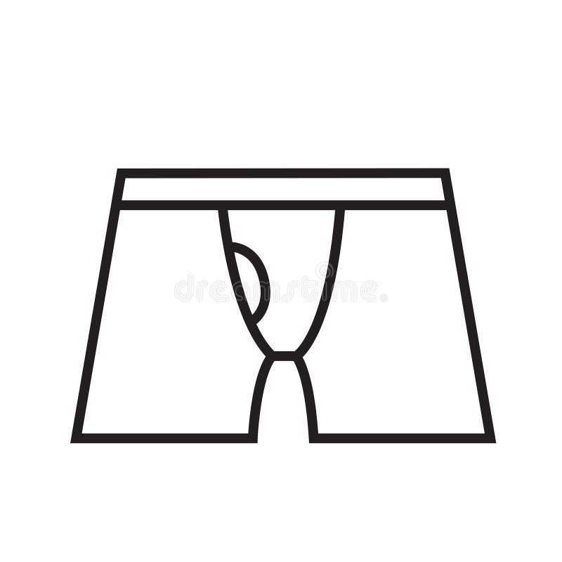 Outline Underwear Icon Isolated Vector Illustration Stroke Stock Vector -  Illustration of panties, flat: 177818769