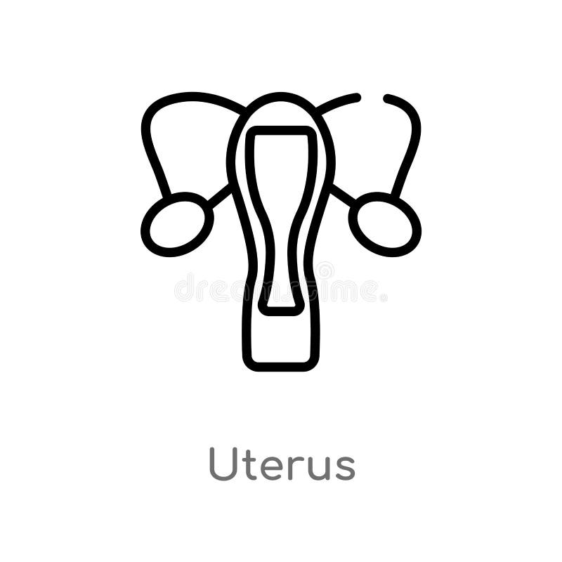 outline uterus vector icon. isolated black simple line element illustration from medical concept. editable vector stroke uterus stock illustration outline uterus vector icon. isolated black simple line element illustration from medical concept. editable vector stroke uterus stock illustration