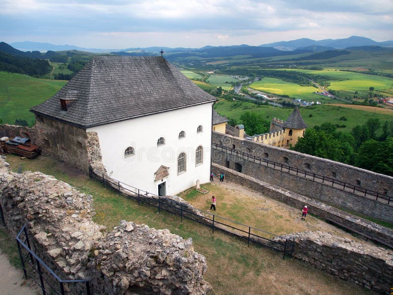 Outlook from the castle of Lubovna, Slovakia