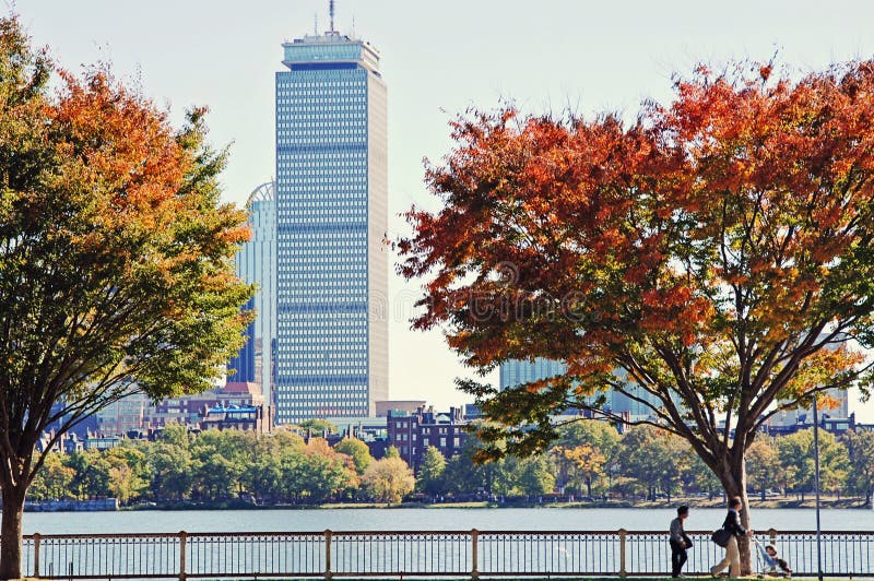 Outono em Boston foto de stock. Imagem de prudencial - 87701016