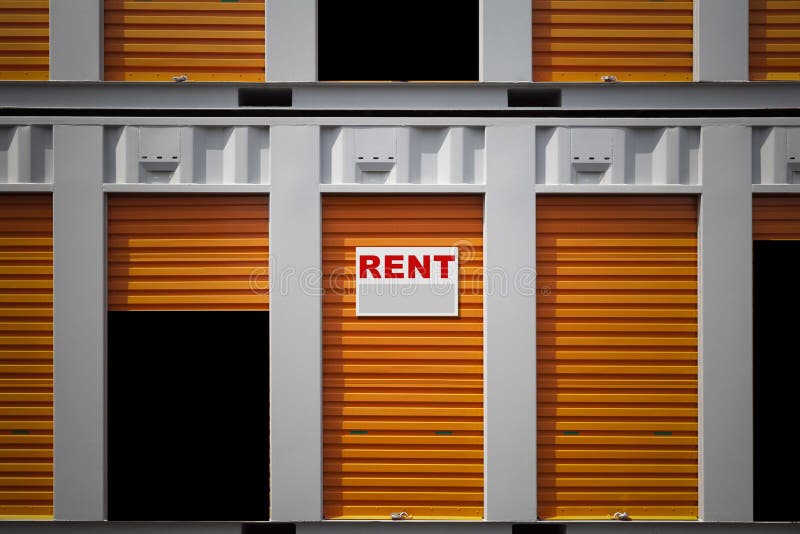 Rental Storage Units stock photo. Image of storage, space 9623394