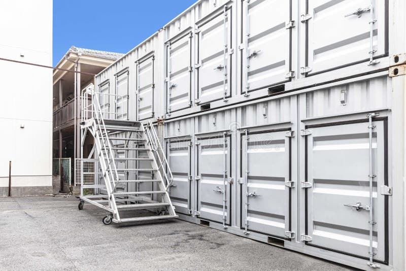 Atmosphere of a Small Rental Storage Room Stock Photo Image of door