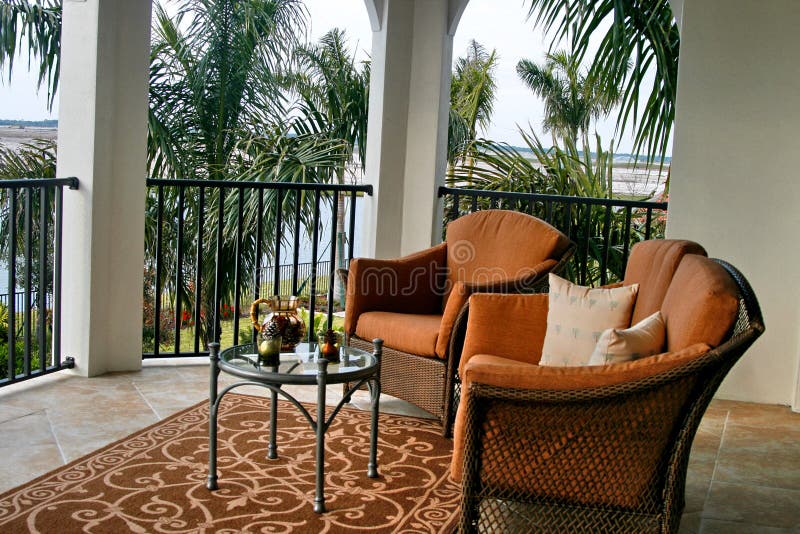 Outside sitting area upstairs