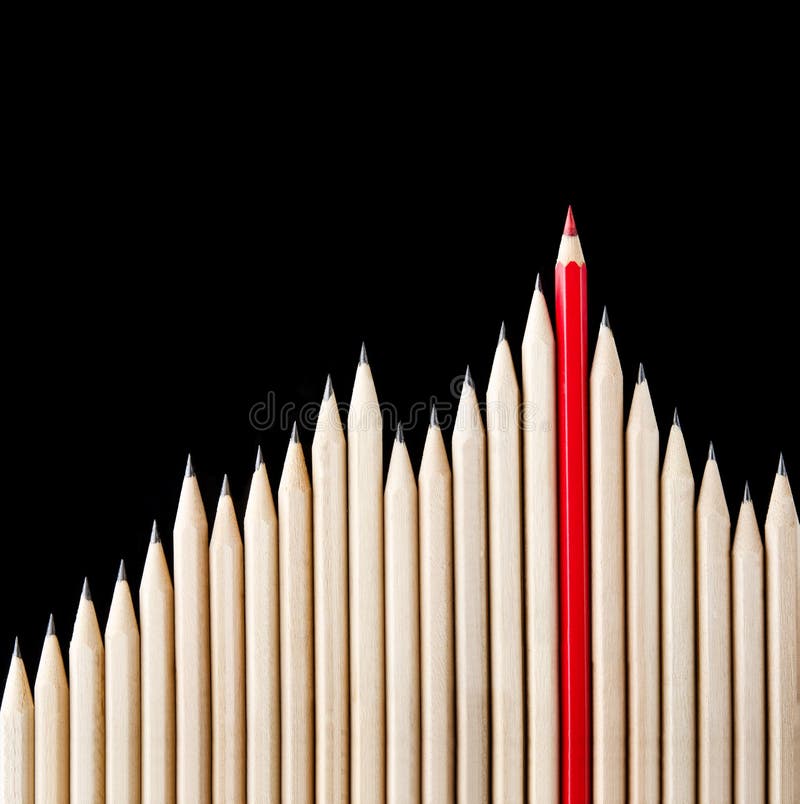 Outstanding red pencil royalty free stock image Outstanding red pencil royalty free stock image