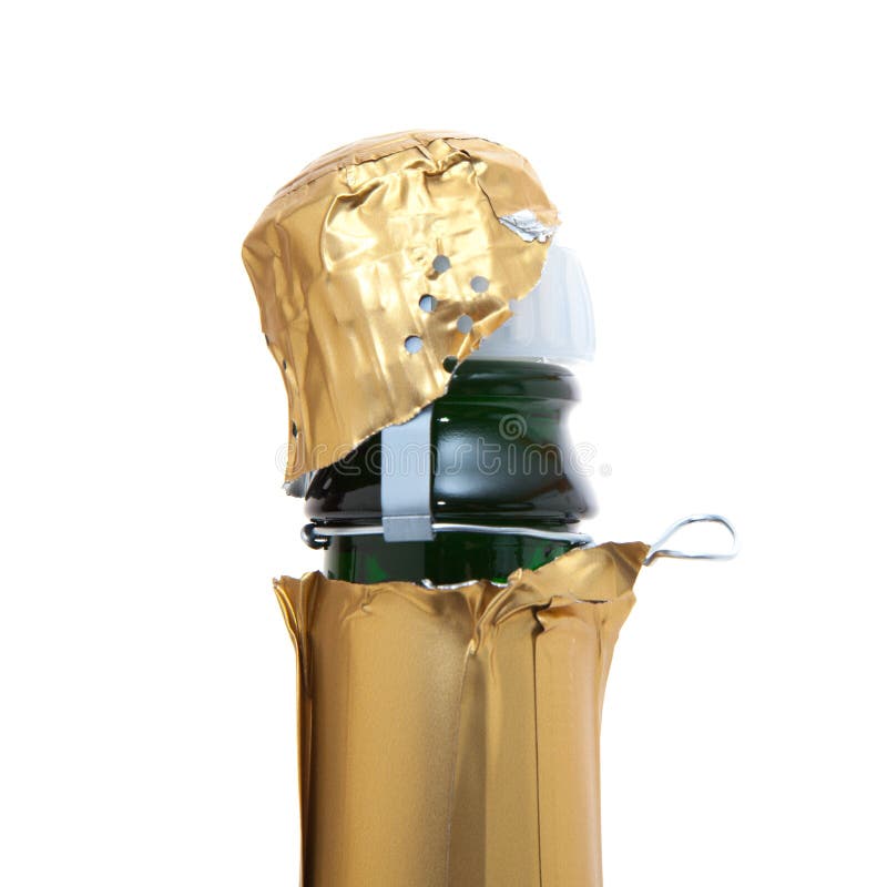 Ouverture d'une bouteille de champagne image libre de droits Ouverture d'une bouteille de champagne image libre de droits