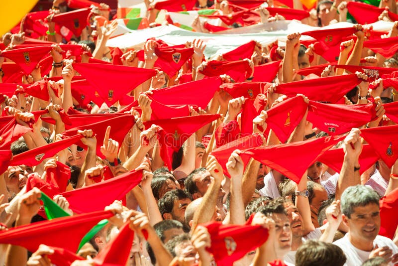 Ouverture de festival de San Fermin photo stock Ouverture de festival de San Fermin photo stock
