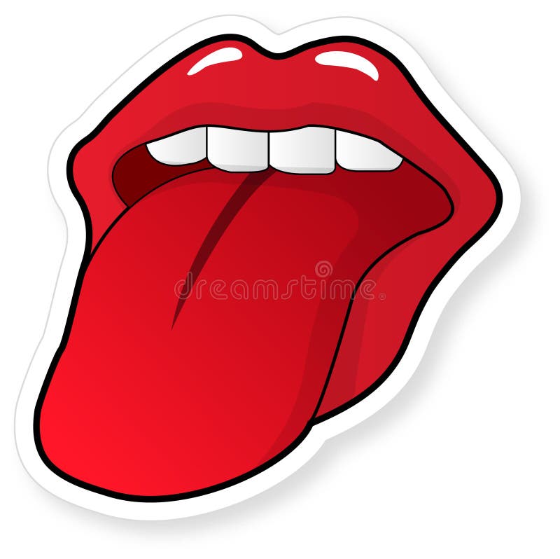 Ouvrez la bouche illustration libre de droits