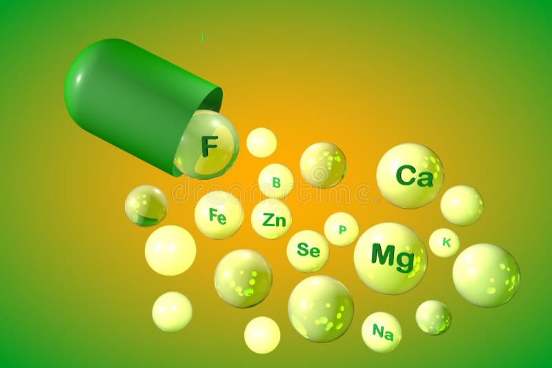 Ouvrez la capsule avec les granules chimiques essentiels de minerai et de micro-élément Concept sain de durée Fond médical 3d illustration stock Ouvrez la capsule avec les granules chimiques essentiels de minerai et de micro-élément Concept sain de durée Fond médical 3d illustration stock