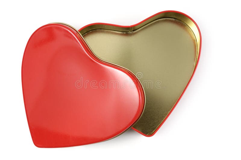 Ouvrez le cadre de cadeau en forme de coeur images libres de droits Ouvrez le cadre de cadeau en forme de coeur images libres de droits