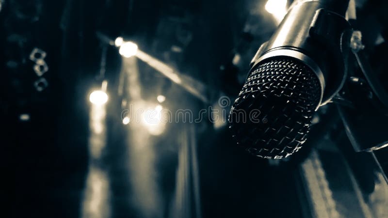 Ouvrez le microphone image stock Ouvrez le microphone image stock